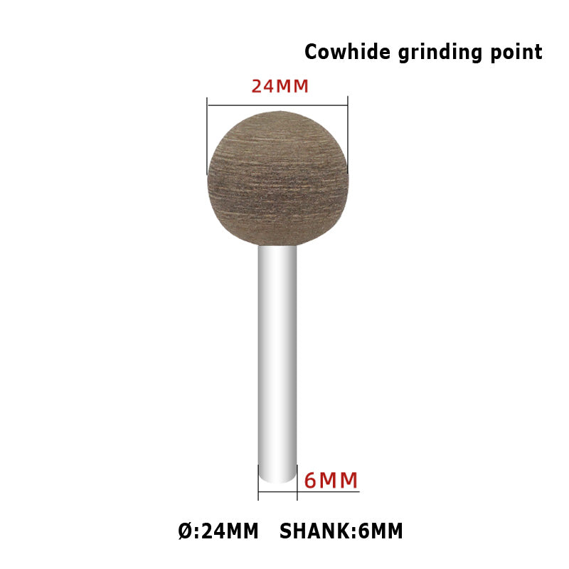 KENI Rubber Mounted Points Grinding Abrasive Heads Spherical Shaped for Mould Steel 10pcs