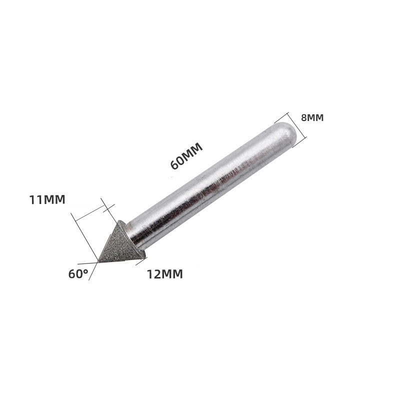 KENI 3pcs Diamond Mounted Points Cone Shape 3/6/8mm Shank