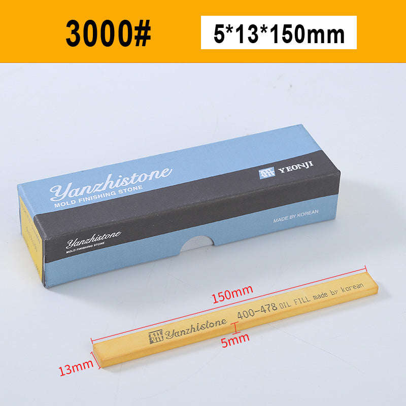 Yanzhistone Mould Polishing Stones Grinding Stone For Metal Die Tooling 5x13x150mm 10PCS/1BOX