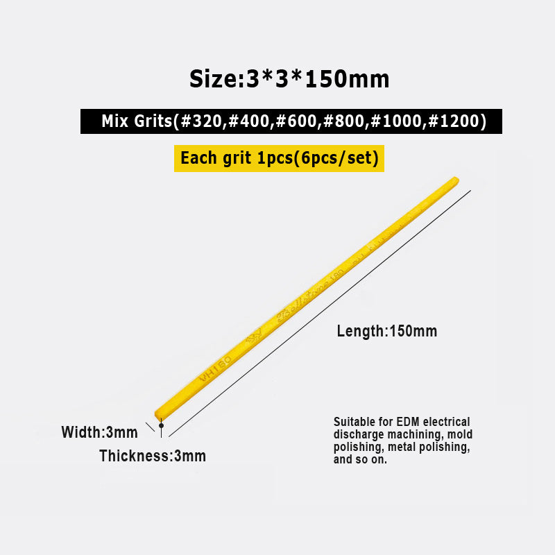 BellStone Mold Die Polishing Stone Finshing Stone For Metal 3x3x150mm 20pcs/1box