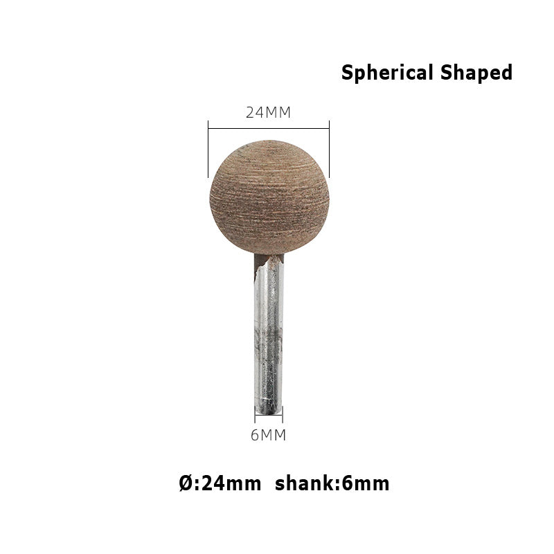 KENI Rubber Mounted Points Grinding Abrasive Heads for Mould Steel 10pcs Shank 6mm