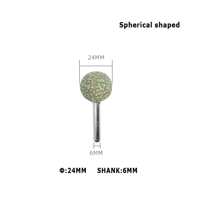 KENI Rubber Mounted Points Grinding Abrasive Heads for Polishing Deburring 10pcs Shank 6mm