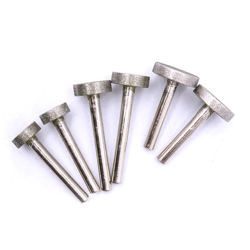 3pcs T-shaped Diamond Grinding Wheel Head Grit 150 D14–25mm