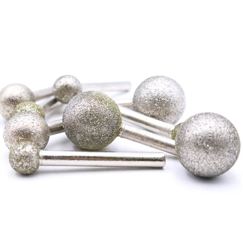 3pcs Spherical Diamond Grinding Head Dia14-30mm