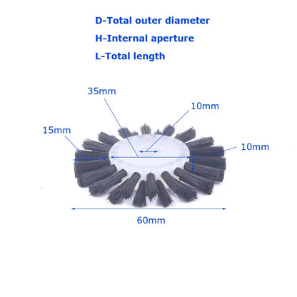 Industrial Cylinder Nylon Brush Roller for Deburring Dust Removal