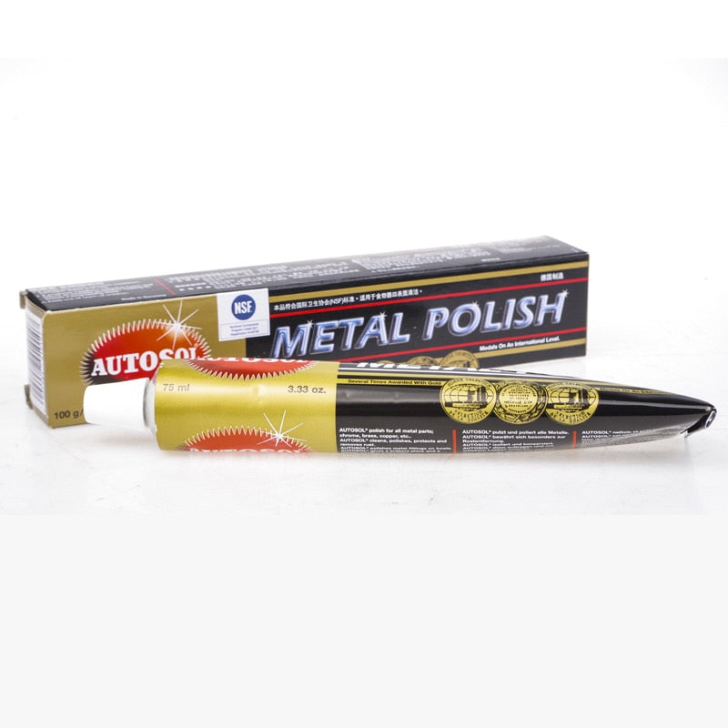 1pcs AUTOSOL Metal Polishing Paste Cream 75ml/100g Suitable for Stainless Steel Leather Polishing and Car Polishing