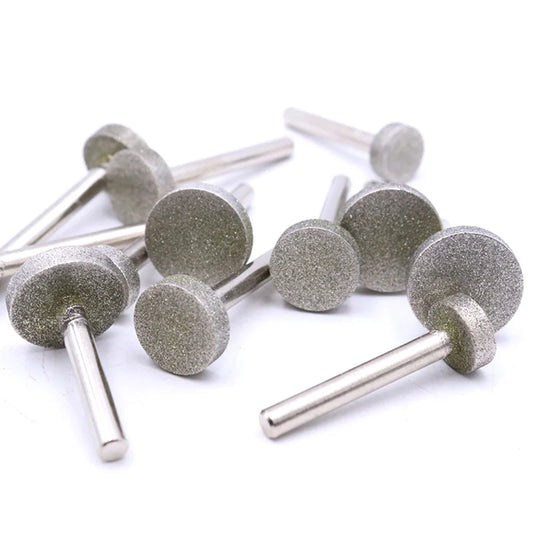 3pcs T-shaped Diamond Grinding Wheel Head Grit 150 D14–25mm