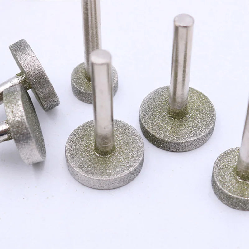 3pcs T-shaped Diamond Grinding Wheel Head Grit 150 D14–25mm