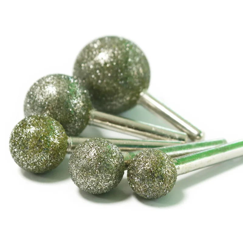 3pcs Spherical Diamond Grinding Head Dia14-30mm
