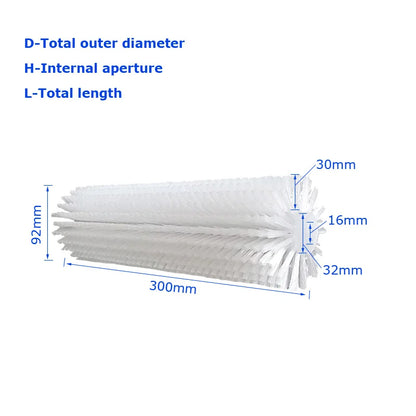 Industrial Cylinder Nylon Brush Roller for Deburring Dust Removal