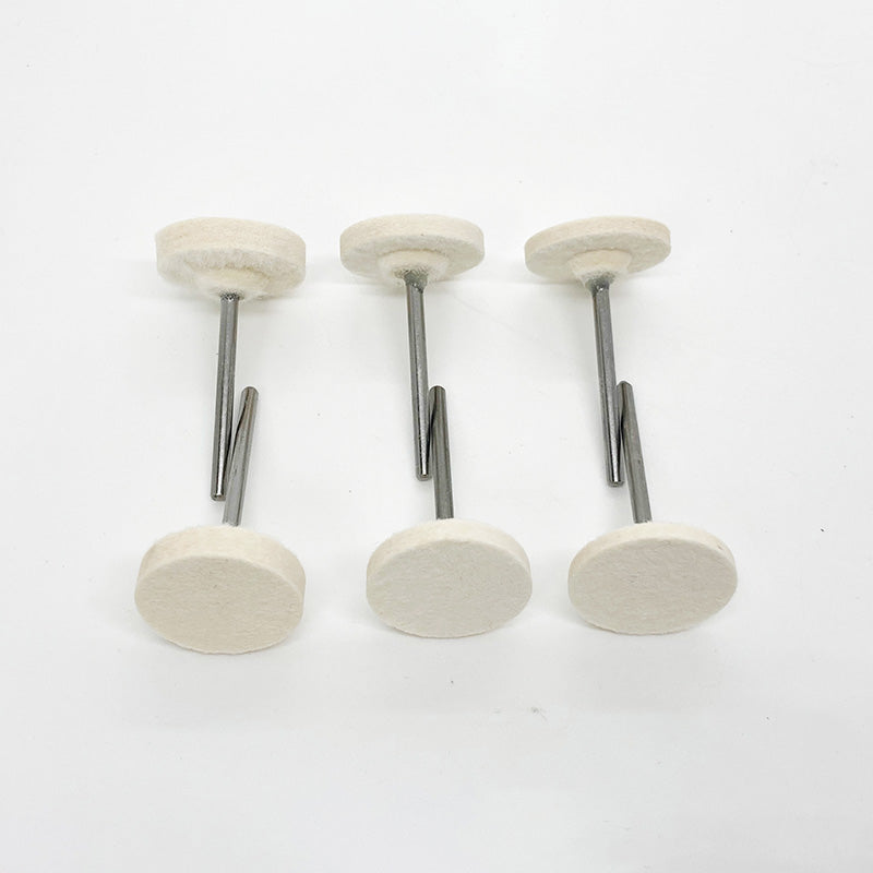 KENI T Shape Soft Wool Polishing Wheel Column Felt Buffing Grinding Pad Metal Handle Dremel Accessories Rotary Tools