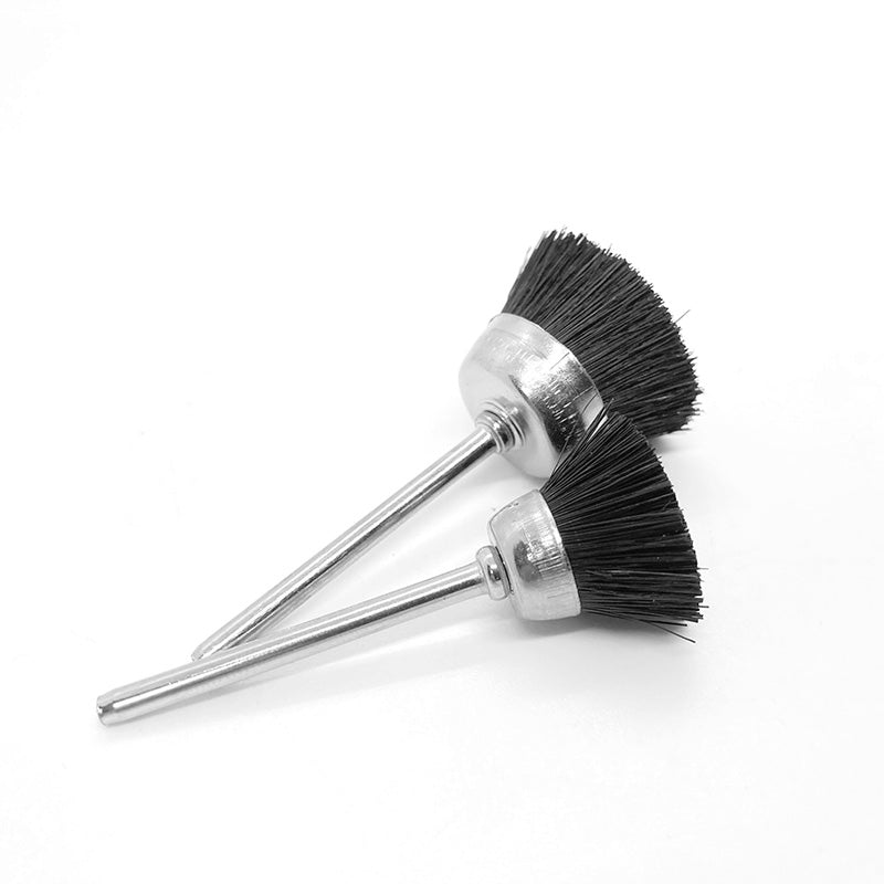 KENI Soft Pig Hair Polishing Cup Brush Wheel Metal Buffing Polishing for Drill Rotary Tool