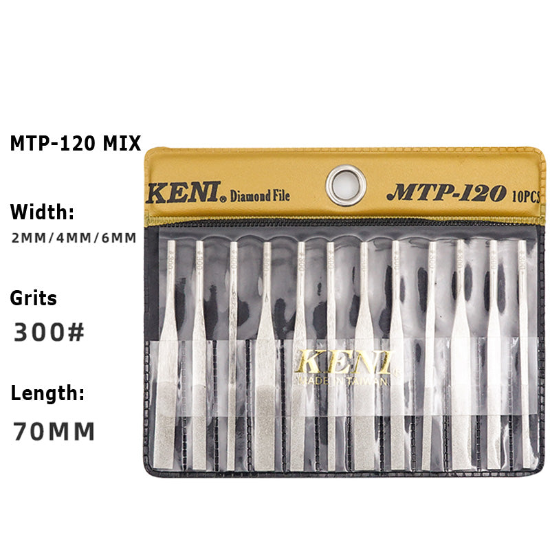 KENI MTP-120 Set Diamond Tapered Machine Files