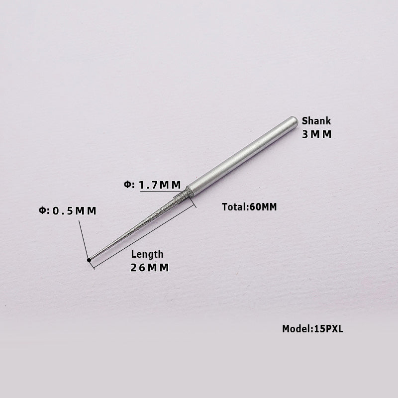 KENI Long Shank Diamond Taper Points Φ3.0 & 2.34mm Shank 10pcs
