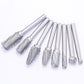 Carbide Burr Set 8pcs with 1/4''Shank Double Cut Solid Power Tools Tungsten Carbide Rotary Files Bits for Die Grinder