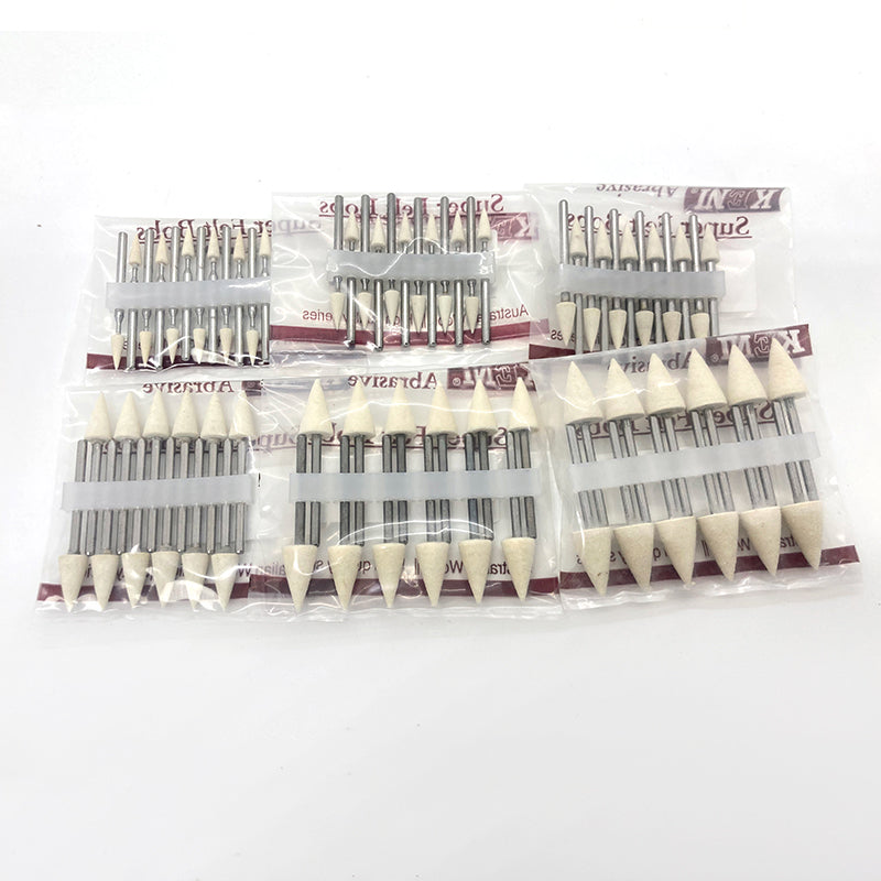 Felt Bobs Polishing Kit 11 – For Metal Polishing With Standard Drill – Moleroda